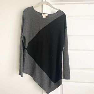 Peck & Peck Cashmere Black and Gray Sweater